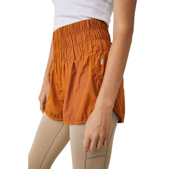 Free People Movement Way Home Shorts in Russet Orange NWT - Picture 1 of 7